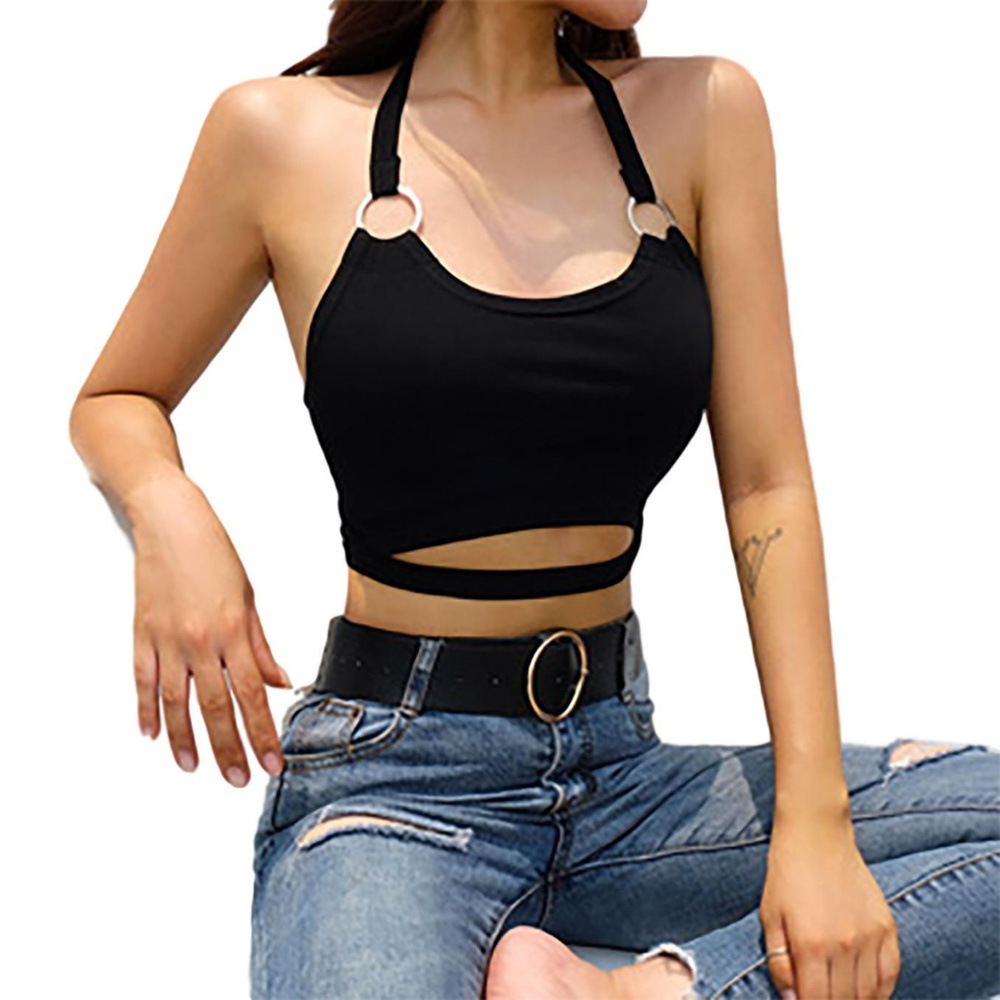 Halter Vest Cropped Top